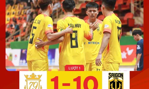 VIDEO: Mãn nhãn 11 bàn thắng ở trận khai màn giải futsal VĐQG