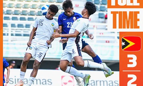 Thủng lưới 3 bàn trong 9 phút, U19 Campuchia thua sốc Đông Timor