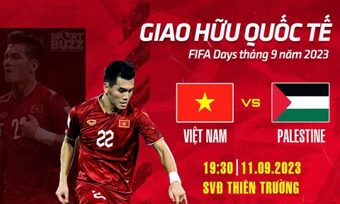 Link xem trực tiếp ĐT Việt Nam vs ĐT Palestine, 19h30 ngày 11/9