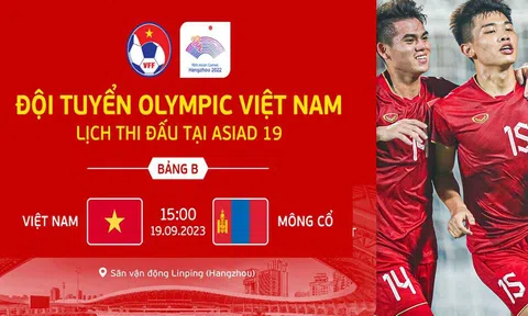 Xem trực tiếp Olympic Việt Nam vs Olympic Mông Cổ ở đâu, kênh nào?