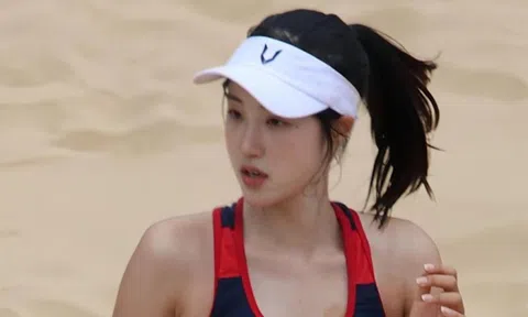 Chiêm ngưỡng nhan sắc nữ thần bóng chuyền bãi biển Hàn Quốc thi đấu tại ASIAD 19