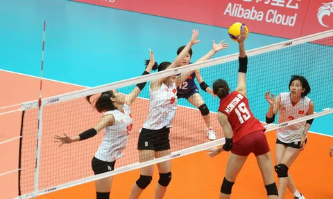 Kết quả tranh HCĐ bóng chuyền nữ ASIAD 19: Tuyển Việt Nam không thể tạo bất ngờ trước Thái Lan