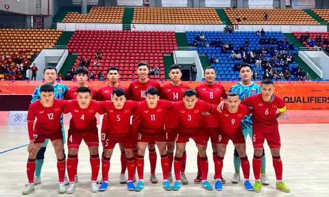 Tuyển futsal Việt Nam thẳng tiến vào VCK sau chiến thắng đậm trước Hàn Quốc