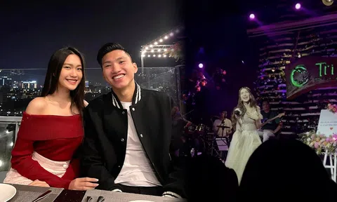 Cùng Doãn Hải My dự mini-show của Hoà Minzy, Đoàn Văn Hậu có phản ứng gây chú ý