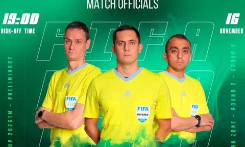 Lộ diện trọng tài bắt trận tuyển Việt Nam vs Philippines tại vòng loại World Cup