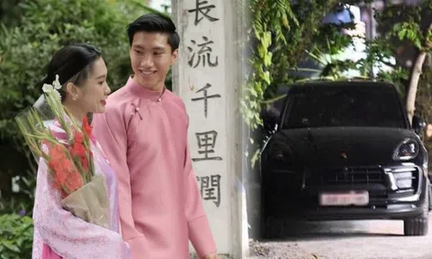 Đoàn Văn Hậu đi Porsche 5 tỷ về quê, sẵn sàng đón cô dâu Doãn Hải My về Thái Bình