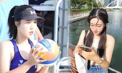 Hot girl bóng chuyền Hàn Quốc gây sốt với làn da phát sáng, nhan sắc không thua kém idol K-Pop