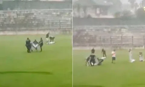 Video: Bị sét đánh ngay trên sân, cầu thủ trẻ Brazil qua đời