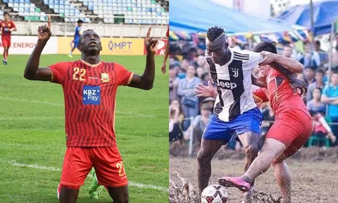 Cầu thủ từng bị 'bỏ rơi' ở V-League trở thành vua phá lưới tại Myanmar