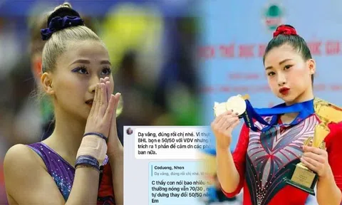 VĐV Thể dục dụng cụ 'tố' HLV 'ăn chặn' tiền thưởng, lãnh đạo Bộ VHTTDL lên tiếng
