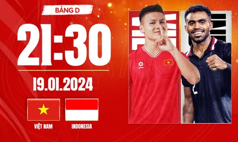 Xem trực tiếp trận Việt Nam vs Indonesia ở đâu, kênh nào?