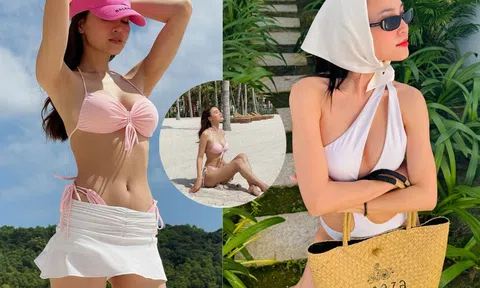 Loạt ảnh Ninh Dương Lan Ngọc 'đốt mắt' với áo tắm tí hon, dân tình toát mồ hôi: Siêu thực quá!