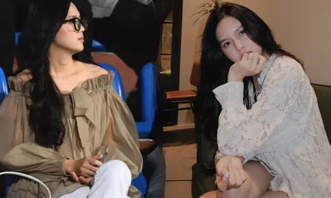 Vợ Thành Chung gây sốt khi xuất hiện cực xinh ở khán đài, ngắm ảnh đời thường còn choáng hơn: Chuẩn gái Tuyên