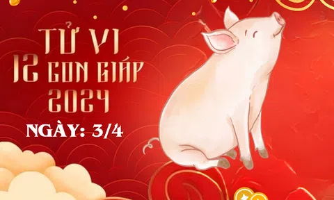 Tử vi 12 con giáp hôm nay ngày 4/4/2024: Tuổi Sửu bị tiểu nhân phá, tuổi Thìn xích mích, nhiều tuổi cẩn trọng