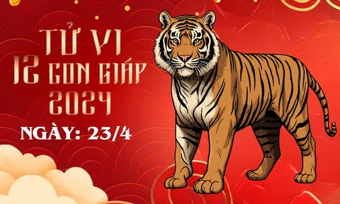 Tử vi 12 con giáp hôm nay ngày 23/4/2024: Dần dễ hao của, Mùi phải cố gắng, nhiều tuổi vượng phát