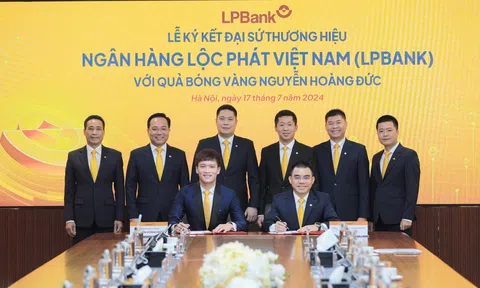 Quả bóng vàng Hoàng Đức được lựa chọn làm Đại sứ thương hiệu Ngân hàng Lộc Phát Việt Nam (LPBank)