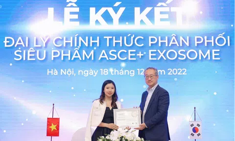 Lễ ký kết hợp đồng phân phối sản phẩm ASCE+ Exosome giữa Thanh Tâm Cosmetics và ExoCobio