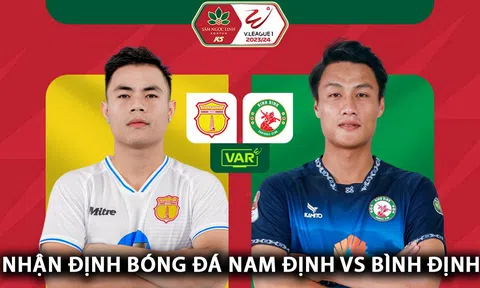 Trực tiếp bóng đá Nam Định vs Bình Định - Vòng 15 V.League: Rafaelson nổ súng, Văn Lâm bất lực tại Thiên Trường?
