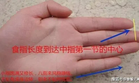 Chỉ cần nhìn vào ngón út! Biết ngay số giàu sang và hậu vận con cái!