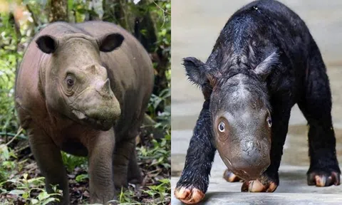 Loài tê giác sắp bị tuyệt chủng, chỉ còn dưới 50 con trên thế giới! Cá thể mới sinh ở Indonesia mở ra hy vọng mới?
