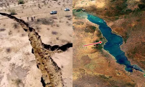 Bí ẩn về vết nứt dài  56 km trên Trái đất: Đại dương thứ 5 đang hình thành?