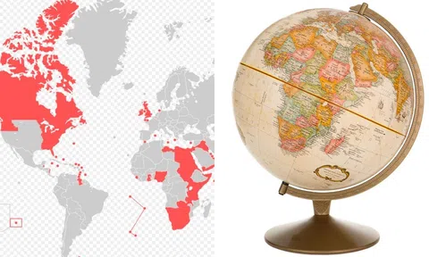 Quốc gia nào từng rộng bằng 1/4 thế giới, nay diện tích nhỏ hơn Việt Nam?