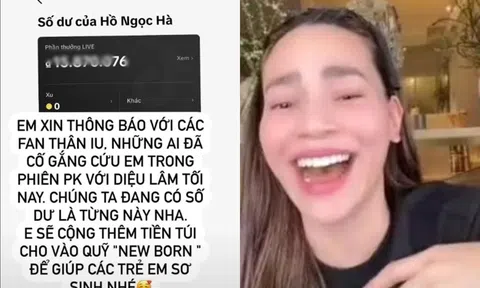 Sau khi thề trên livestream, Hồ Ngọc Hà tiết lộ số dư tài khoản, rút hết để làm điều này!