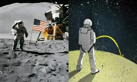 Điều gì sẽ xảy ra nếu phi hành gia đi tè trên mặt trăng? Hậu quả vô cùng kinh khủng