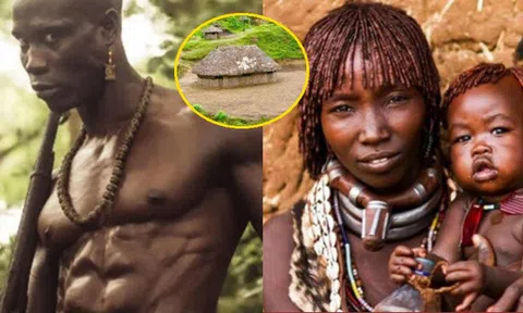 Bí ẩn bộ tộc đàn ông nào cũng lực lưỡng 8 múi, phụ nữ gây rùng minh khi ngồi xổm sinh con