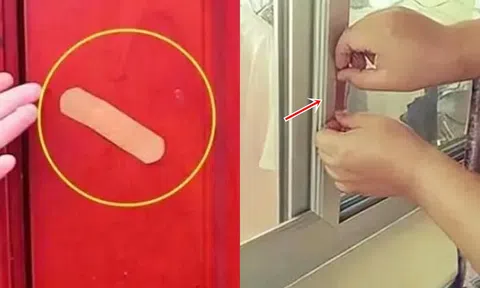 Mùa hè đến, chỉ cần dán 1 miếng băng cá nhân lên cửa nhà, đem lại lợi ích mà 90% người không biết