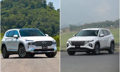 Giảm giá mạnh, bộ đôi Hyundai Tucson và Santa Fe tăng trưởng ấn tượng
