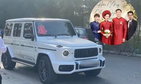 Bố vợ Đoàn Văn Hậu lái siêu xe Mercedes G63 đưa ái nữ về dinh gây chú ý cộng đồng mạng