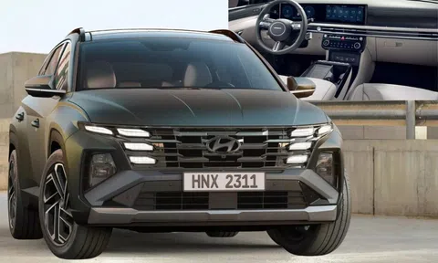 Hyundai Tucson 2024 lộ diện: ‘Đại tu’ nội thất, thay màn hình và vô lăng mới