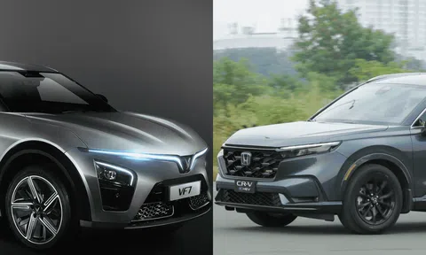 So sánh VinFast VF 7 Plus và Honda CR-V e:HEV RS: Cùng tầm giá 1,2 tỷ nên chọn xe nào?
