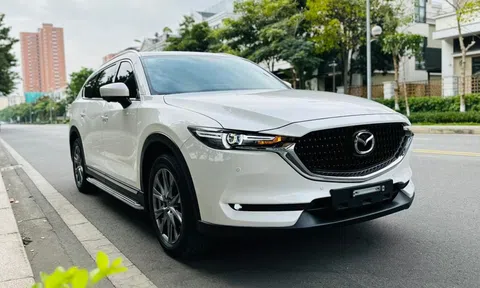 Lăn bánh mới chỉ vài tháng, SUV 7 chỗ Mazda CX-8 2023 rao bán rẻ khó tin