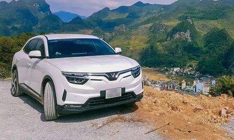 Cái kết đắng cho chủ xe điện VinFast VF 8 khi cố lao xe qua hòn đá