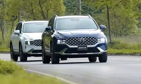 Hyundai Santa Fe lao dốc không phanh, Ford Everest giữ vững ngôi vương