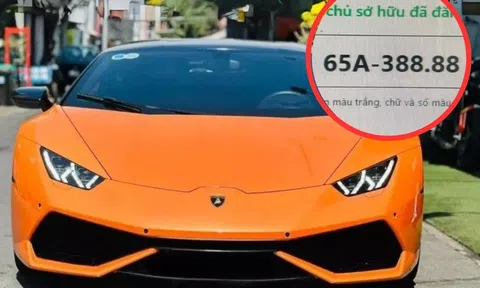 Đại gia Cần Thơ chi gần nửa tỷ mua biển tứ quý 8 để gắn lên ‘quái thú’ Lamborghini Huracan