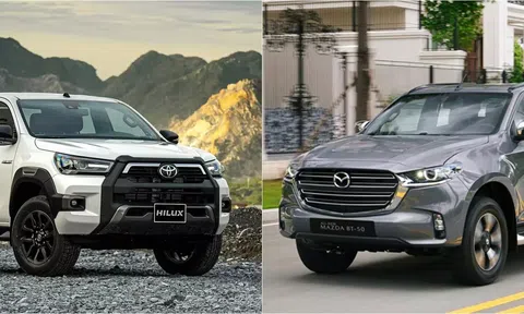Phân khúc bán tải tháng 02/2024: Doanh số Mazda BT-50, Toyota Hilux 'chạm đáy'