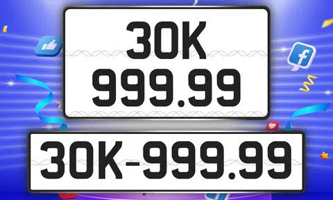 Đấu giá lại biển số 'siêu VIP' 30K-999.99 từng được chốt giá hơn 75 tỷ đồng