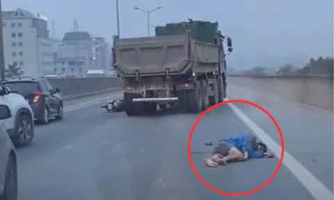 Hà Nội: Người đàn ông tự ‘chuốc họa vào thân’ khi lái xe máy lên đường vành đai 3