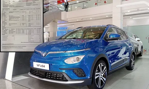 Xe điện VinFast VF e34 gây bất ngờ với chi phí bảo dưỡng 14 vạn km cực ‘mềm’