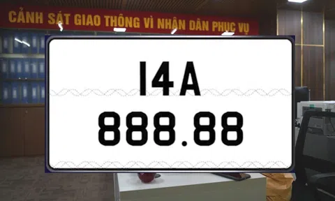 Biển số ngũ quý 8 của Quảng Ninh đấu giá lại với mức trúng cao kỷ lục