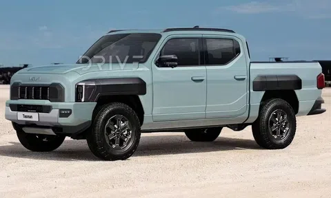 Chiêm ngưỡng hình ảnh phác họa Kia Tasman - bán tải cạnh tranh Hilux, Ranger