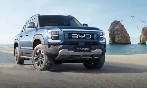 Bán tải chạy điện BYD Shark trình làng: Diện mạo cơ bắp, phạm vi hoạt động lên đến 840 km