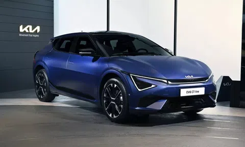 KIA EV6 2025 nâng cấp với diện mạo mới, bổ sung tính năng khởi động xe bằng vân tay