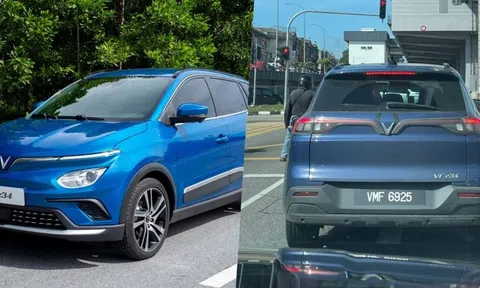 VinFast VFe34 tiếp tục lộ diện tại Malaysia, hé lộ ngày ra mắt không còn xa