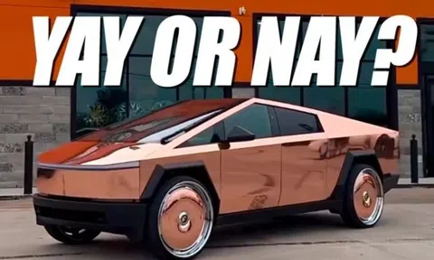 Chiếc Tesla Cybertruck "độc nhất vô nhị". sở hữu bộ mâm cỡ lớn lên tới 30 inch