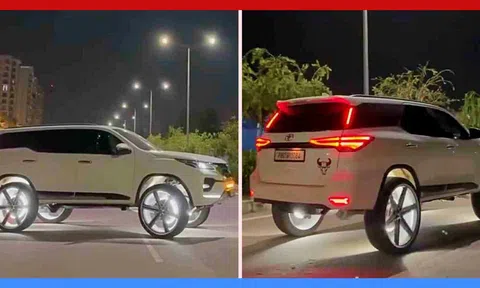 Chiêm ngưỡng Toyota Fortuner độ mâm 26 inch cực dị của "pháp sư" Ấn Độ