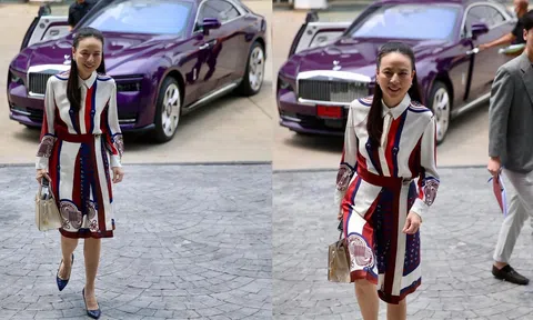 Madam Pang cầm lái siêu xe sang Rolls-Royce Spectre cực chất đi dự sự kiện